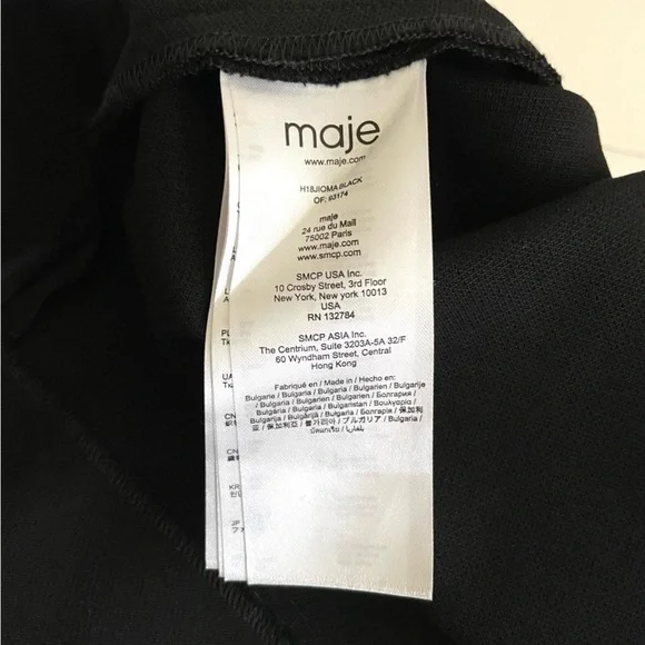 Maje Jioma Pleated Flared ALine Mini Skirt Black Size 38 - Picture 9 of 14